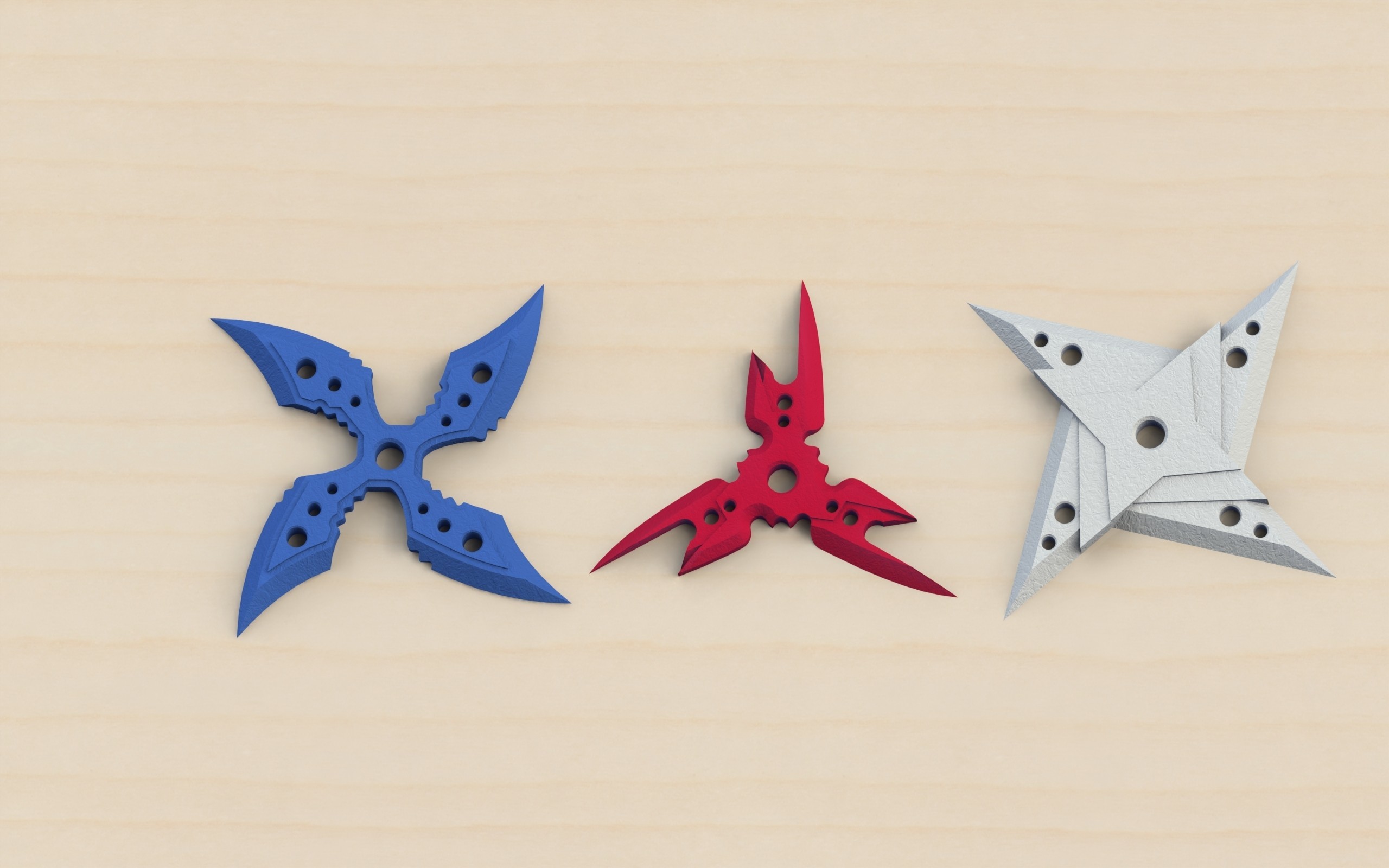 STL file Ninja stars 🥷・3D printable model to download・Cults